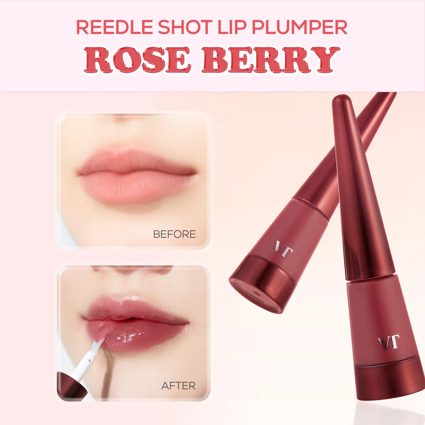 Vt cosmetics Reedle shot lip plumper rose berry