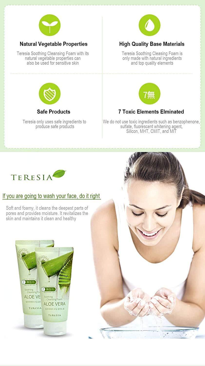 TERESIA Aloe vera Soothing cleansing foam 150g