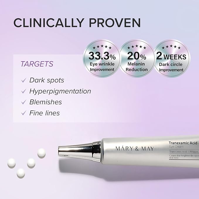 MARY & MAY Tranexamic Acid + Glutathione Eye Cream 30ml