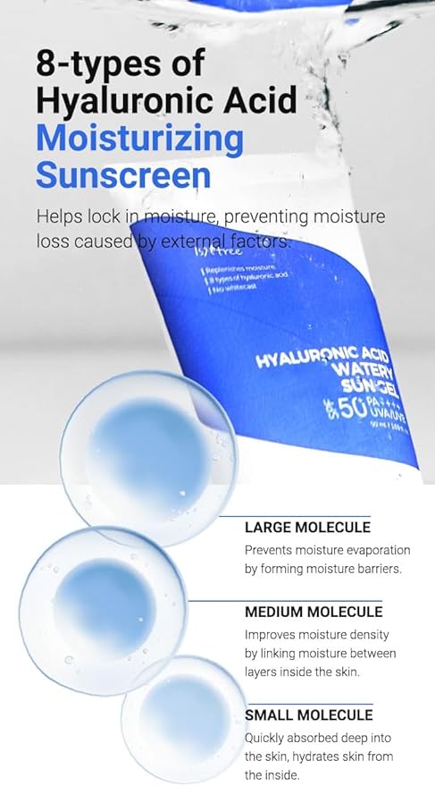 Isntree hyalouronic acid watery sun gel