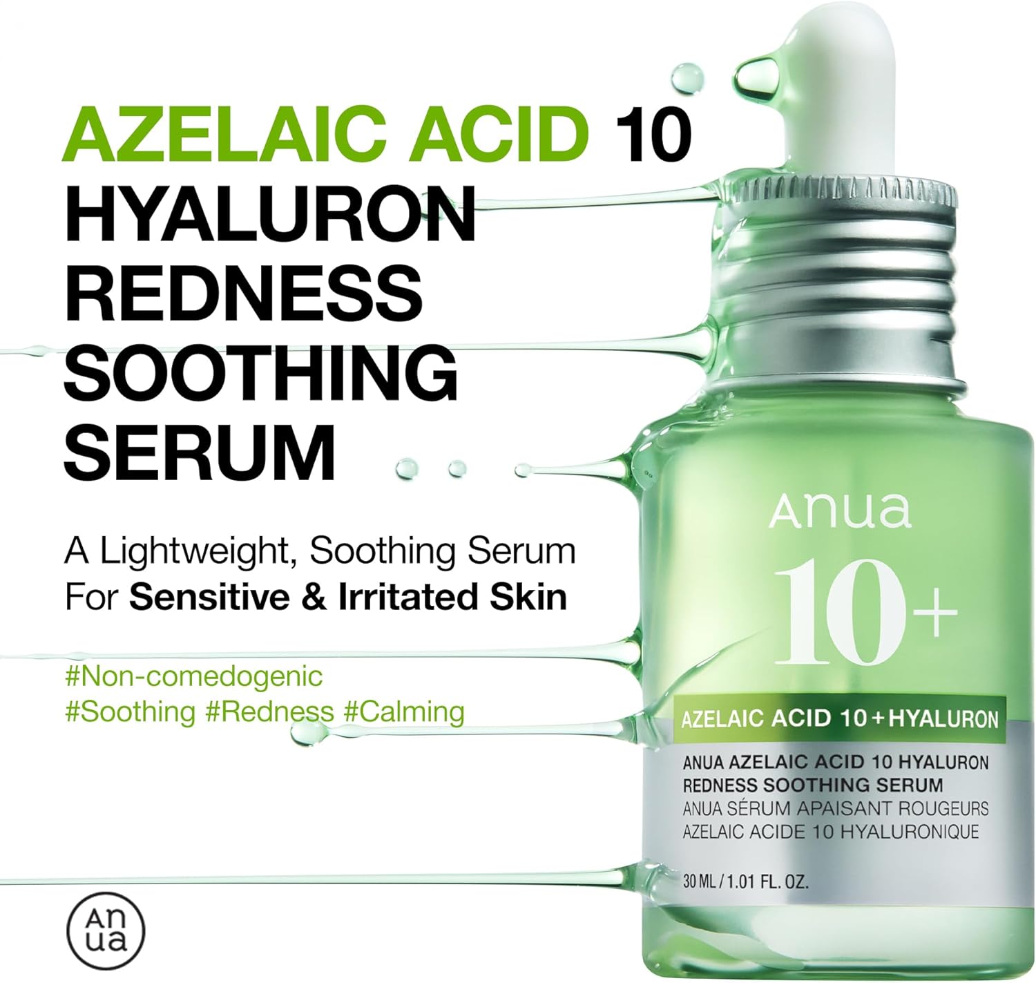Anua Azelaic Acid 10 Hyaluron Redness Soothing Serum 30ml