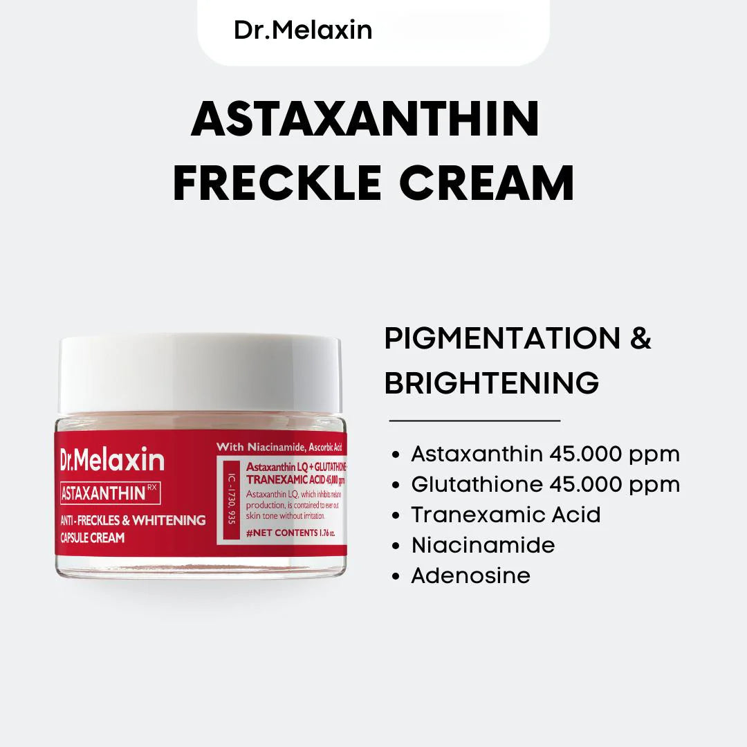 Dr melaxin TX- ASTAXANTHIN anti dark spot and brightening capsule cream 50 g