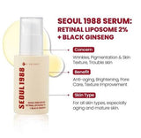 K-SECRET SEOUL 1988 Serum : Retinal Liposome 2% + black ginseng 50ml