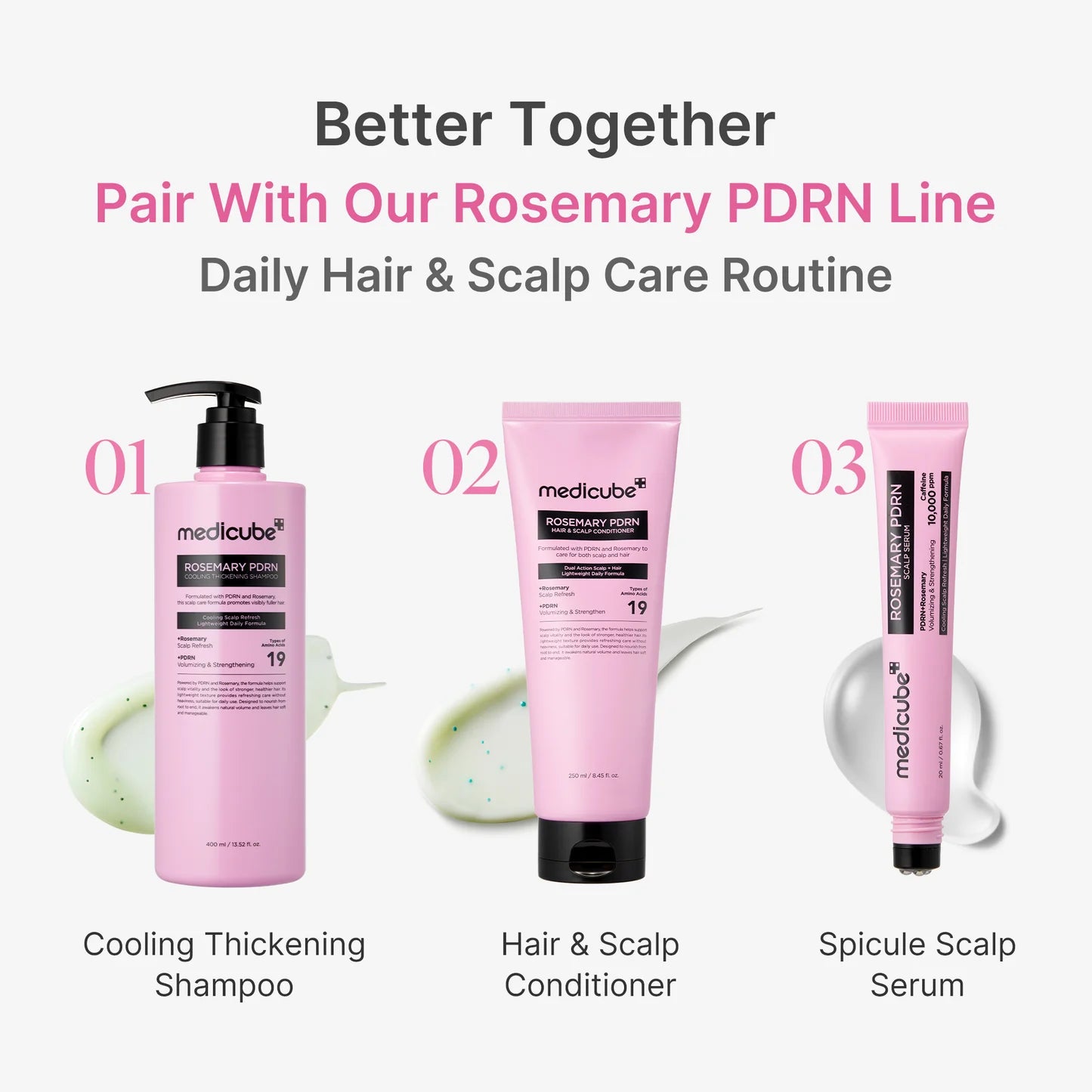 Medicube ROSEMARY PDRN hair and scalp conditioner