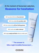 COSRX ULTRA LIGHT invisible sunscreen