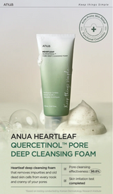 ANUA HEARTLEAFQUERCETINOL PORE DEEP CLEANSING FOAM ( heartleaf+ BHA )(25 ml)