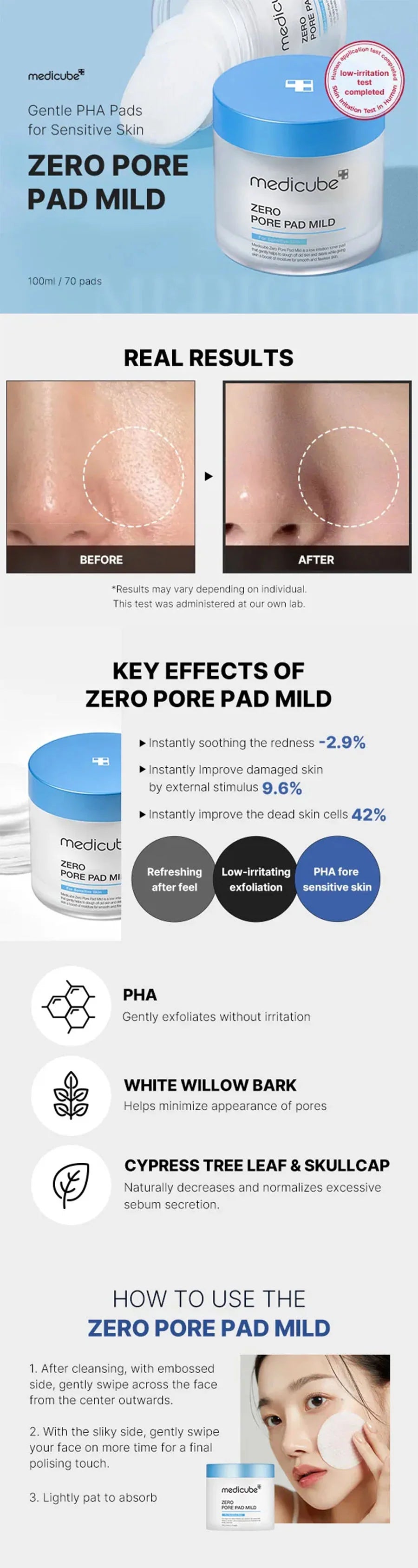 Medicube Zero pore pad