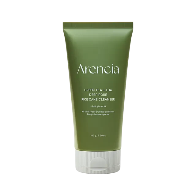 Arencia green tea + LHA deep pore rice care cleanser 150ml