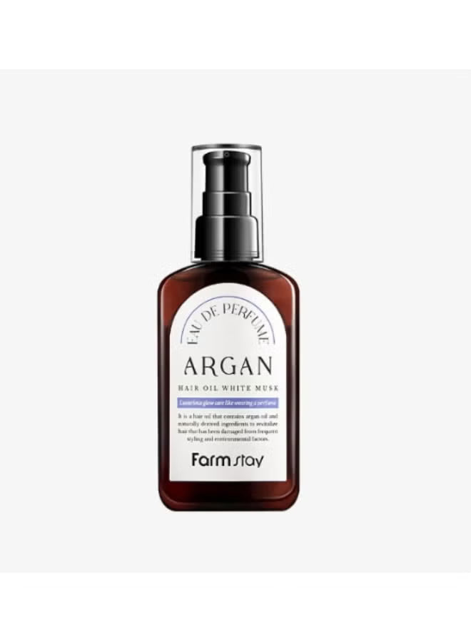farm stayargan hair oil white musk
