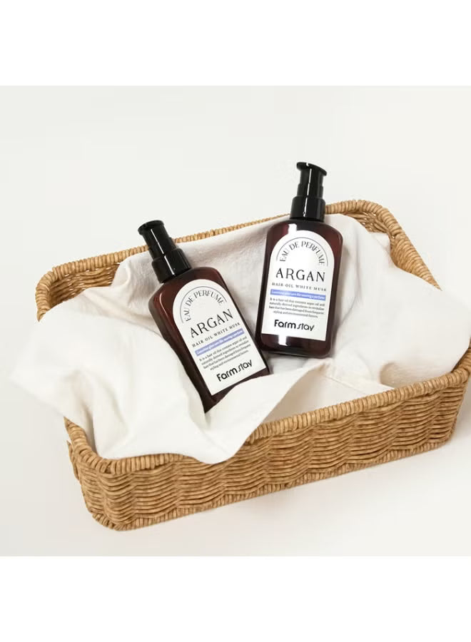farm stayargan hair oil white musk