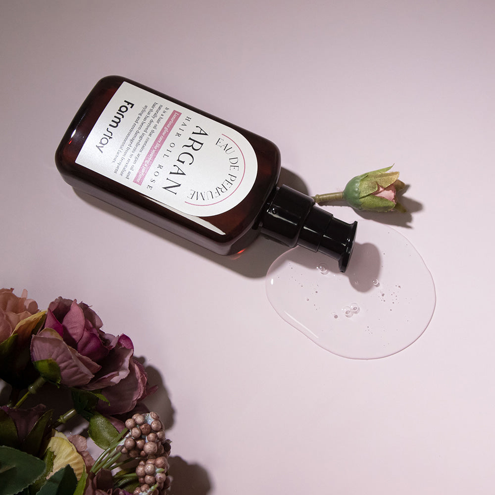 farm stay argan hair oil rose